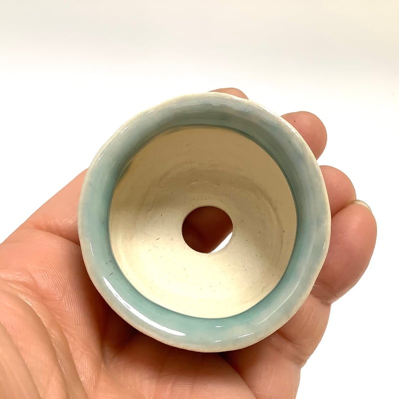 ミニ盆栽鉢 玉木啓子造 No.120 均釉丸鉢 | 流木専門店のアクア ミニ盆栽鉢 玉木啓子造 No.120 均釉丸鉢 | 流木専門店のアクア