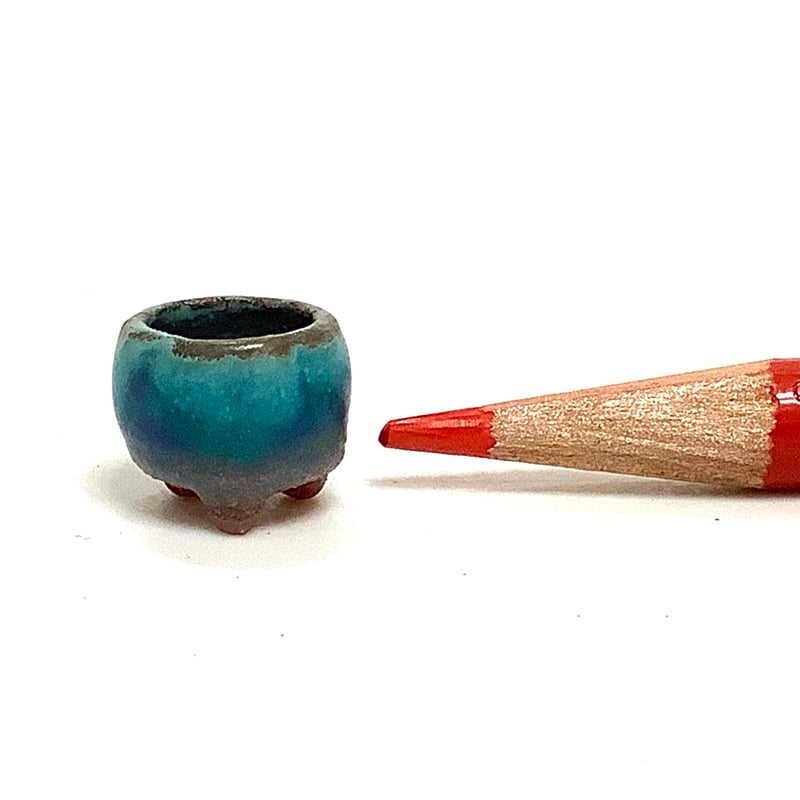 豆盆栽鉢 玉木啓子造 No.70 【サイズ10mm以下】1点もの現物撮影