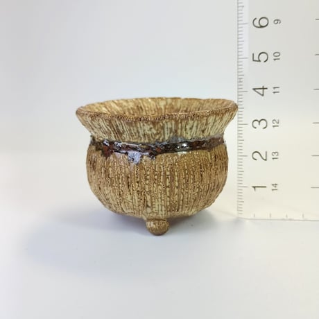 ミニ盆栽鉢　玉木啓子造 　１点もの現物撮影 　№20260130E