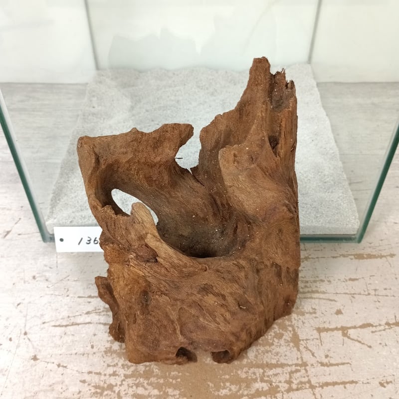 希少山型流木 Mサイズ オンリーワン ☆現物撮影 1点 No.1367(W約