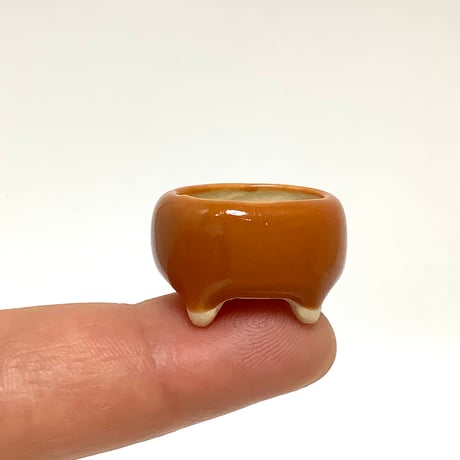 豆盆栽鉢　玉木啓子造   No.7　【サイズ25mm以下】１点もの現物撮影