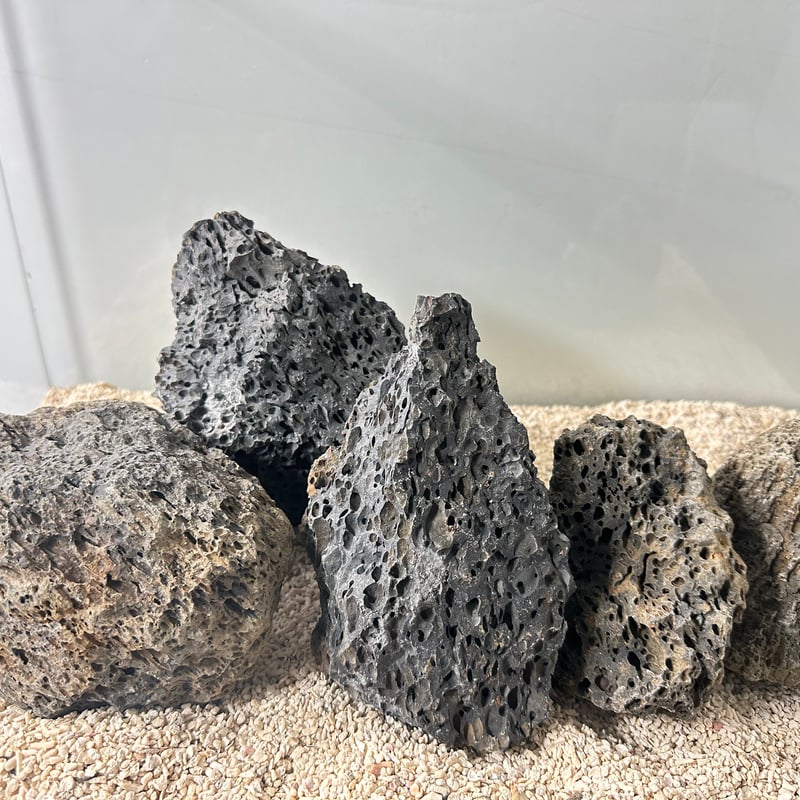 火山岩石MIX(在庫限定）（約10cm〜15cm前後) 5個セット No.5046