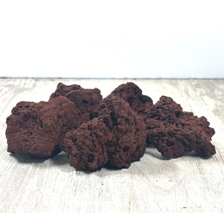 レッド溶岩石Ｓサイズ(約5cm〜10cm)　 ５個セット