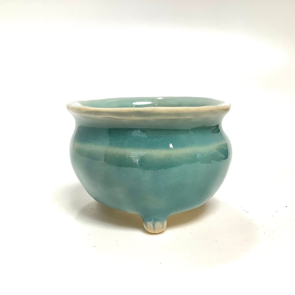 ミニ盆栽鉢 玉木啓子造 No.120 均釉丸鉢 | 流木専門店のアクア ミニ盆栽鉢 玉木啓子造 No.120 均釉丸鉢 | 流木専門店のアクア