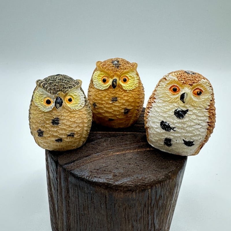 ミニチュアアクセサリー1個（フクロウC）（テラリウムレイアウト素材