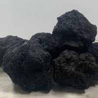 ブラック溶岩石Mサイズ   (約10cm〜15cm)　 6個セット(お得用）