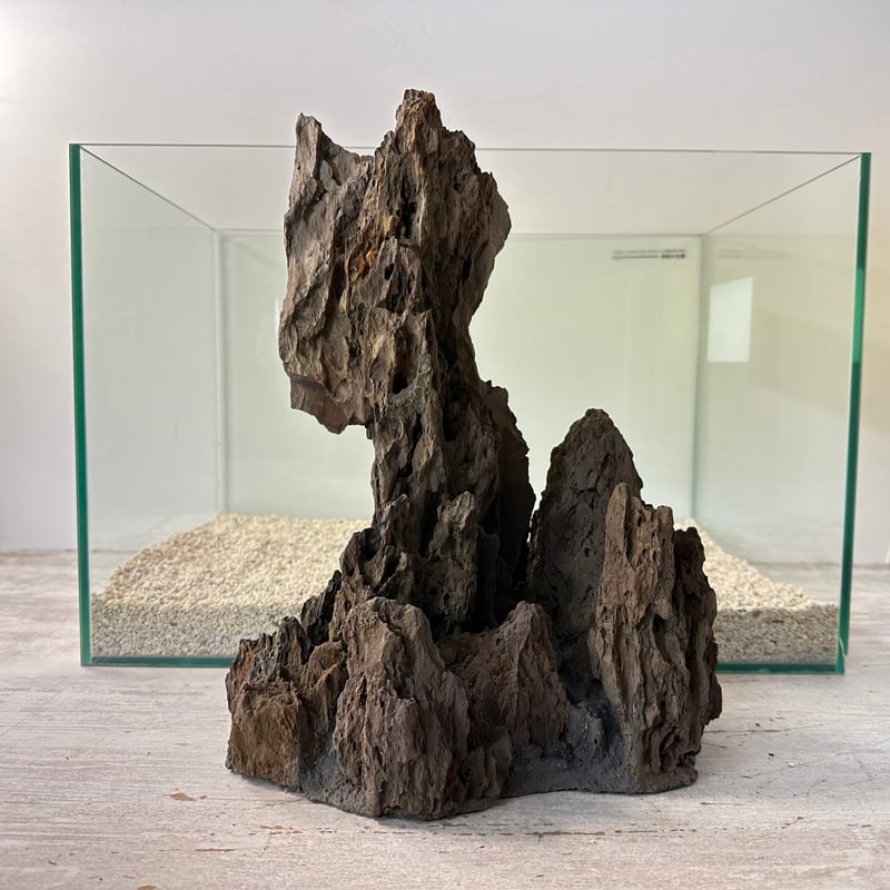 凹み　天然石　砂岩　茨城県海岸　水槽　ジオラマ　オブジェ　文鎮　230g 凹み天然石砂岩茨城県海岸水槽ジオラマオブジェ文鎮230g