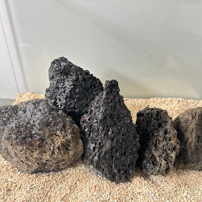 千軒石。火山岩 水石 黒色 円柱形 products_000205_01.jpg?1760831087