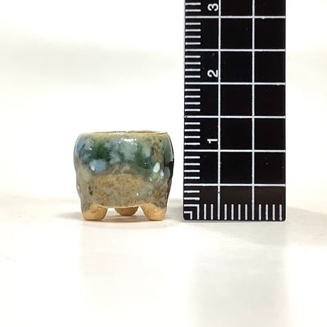 豆盆栽鉢　玉木啓子造   No.17　【サイズ15mm以下】１点もの現物撮影