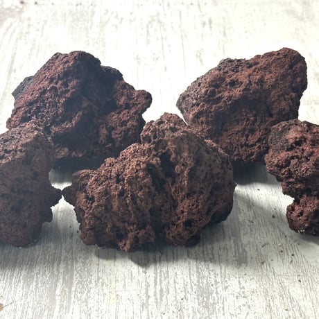 レッド溶岩石Ｓサイズ(約5cm〜10cm)　 ５個セット