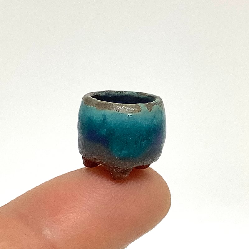 豆盆栽鉢 玉木啓子造 No.70 【サイズ10mm以下】1点もの現物撮影