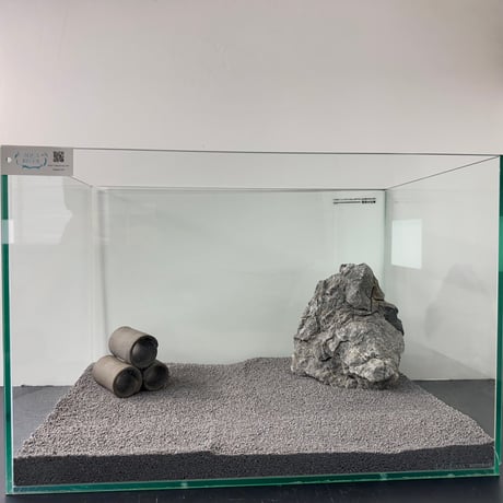 お魚シェルター（グレー）Sサイズ（魚の隠れ家内径約25mm前後）６本　MADE IN  JAPAN