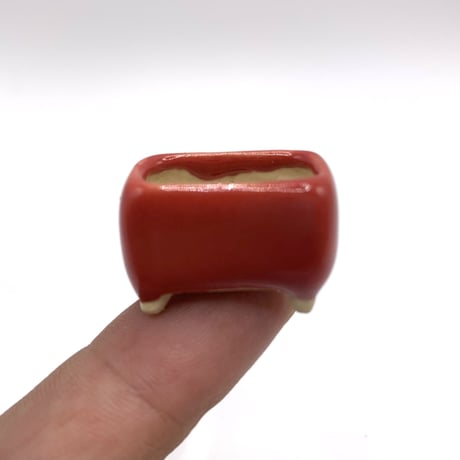 豆盆栽鉢　玉木啓子造   No.6　【サイズ25mm以下】１点もの現物撮影