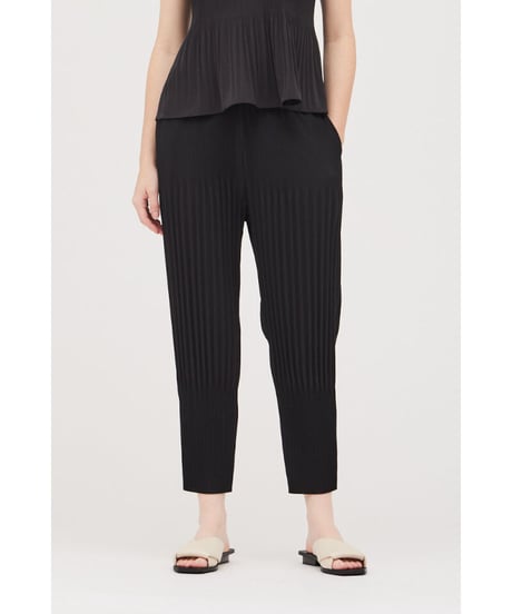 【残り僅か】Pleated Pants/Black ブラック