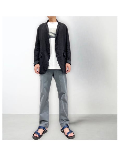 Men'sリネンジャケット/HannohWessel/Black
