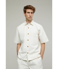 CLOSED Men's/コットン＆リネンシャツ/エクリュ