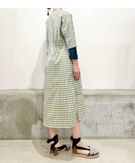 Mamab./ギンガムドレス/コットンナイロン/アロエ