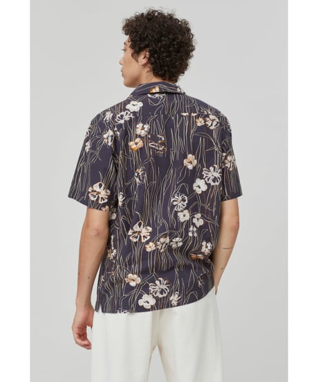 CLOSED Men's/フラワープリントシャツ/Black