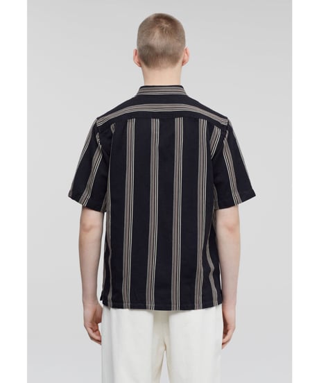 CLOSED Men's/コットン&リネンシャツ/Black  stripes