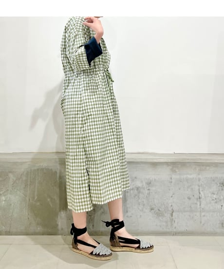 Mamab./ギンガムドレス/コットンナイロン/アロエ