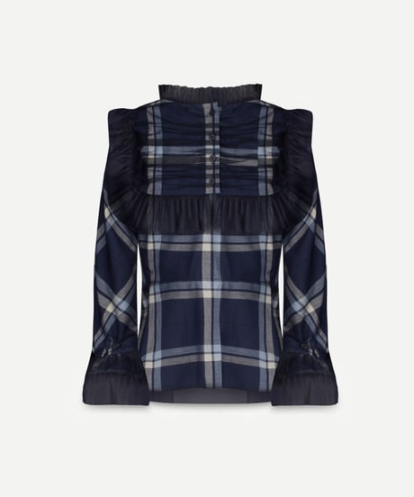 【残り僅か】TEIJA/トップス/ﾈｲﾋﾞｰﾁｪｯｸ&ﾁｭｰﾙ