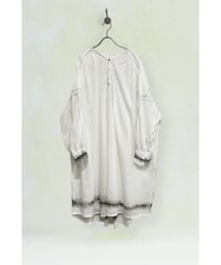 【残り僅か】ETTA Original/ハンドペイント/カディコットン100%ロングシャツ/ホワイト