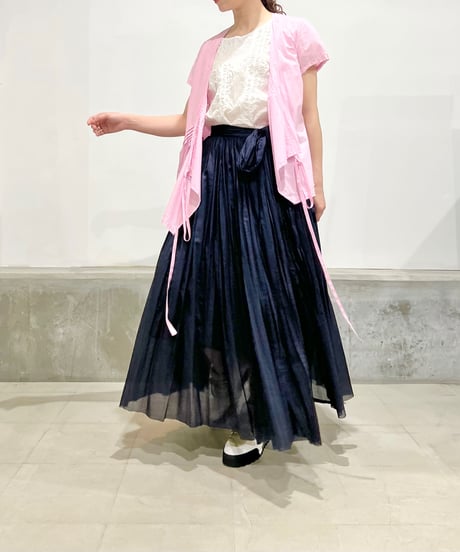 Lady'sコットンカシュクールシャツ(ローズ・グレー)/HannohWessel/38