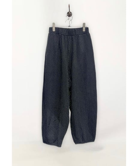 【残り僅か】Dot Relaxed Pants/Cotton 100%/Black