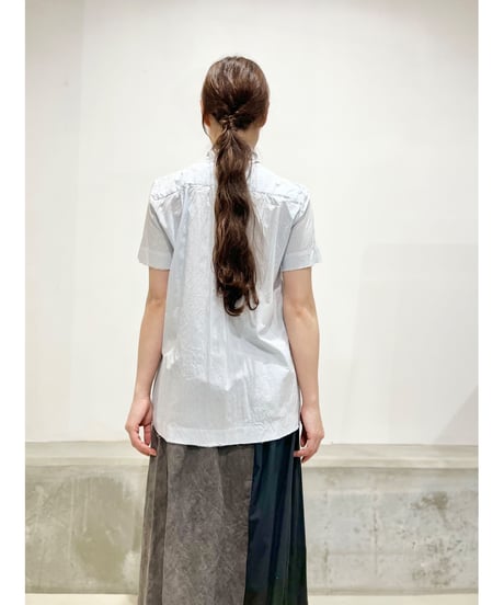 Lady'sコットンシャツ(ブルーストライプ)/HannohWessel/38