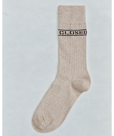 【残り僅か】CLOSED Unisex ソックス/Muddy beige 2サイズ
