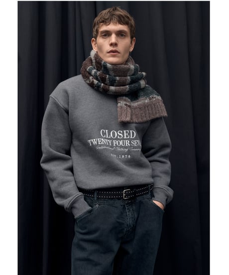 CLOSED Men's/ｵｰｶﾞﾆｯｸ裏毛ｽｴｯﾄ/Classic embroidery