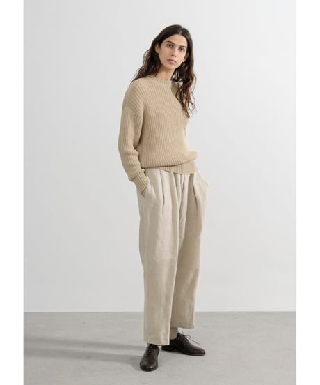 【残り僅か】Knit brary/the Ribbed Knit 100% Peruvian Highland wool