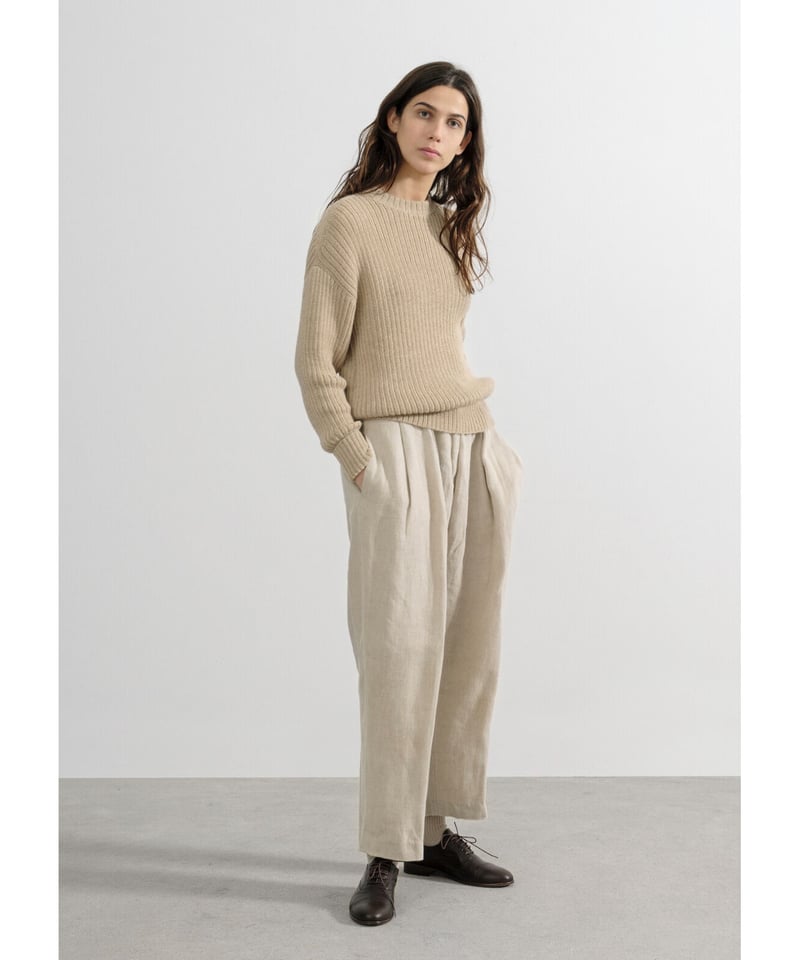 残り僅か】Knit brary/the Ribbed Knit 100% Peruvian