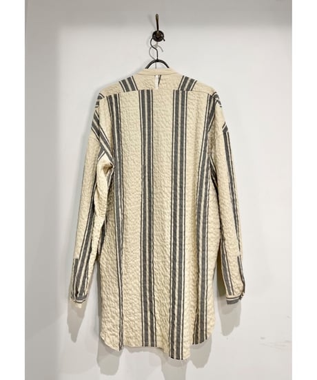 Men'sコットンストライプシャツ/HannohWessel/Beige