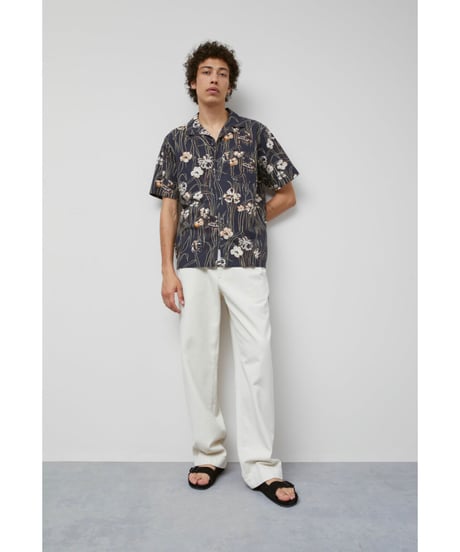 CLOSED Men's/フラワープリントシャツ/Black