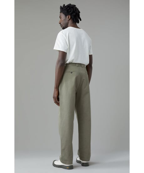 CLOSED Men's/ﾁﾉ・ﾘﾋﾞﾝｸﾞﾜｲﾄﾞ/Pole Khaki