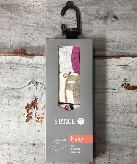 Stance ベビー女の子Socks / 6-12ヶ月用3足セット K100
