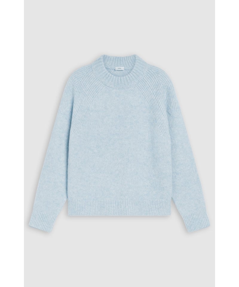 ebureアルパカクルーネックニット エアリースーリーアルパカニットプルオーバー | ebure (Women