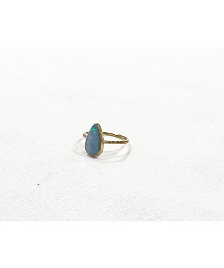 【残り僅か】nina des criquets/Blue Opal Drop ring/4sr-07