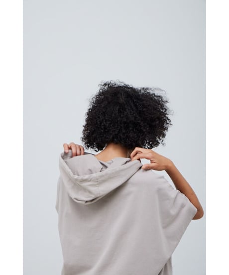 Box Big Tee フーディー/Cotton100%/Dust