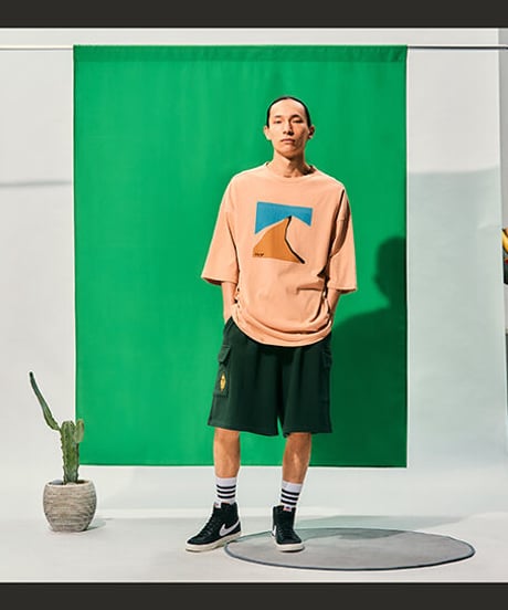 [残り僅か]Tee Library/OVER Tシャツ/ベージュ