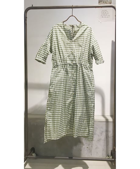 Mamab./ギンガムドレス/コットンナイロン/アロエ