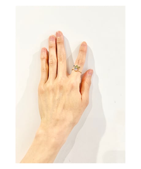 【残り僅か】nina des criquets/Opal design ring/4sr-01