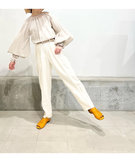 【残り僅か】TEIJA/トップス/ｺｯﾄﾝｻﾃﾝ・ﾌﾟﾗﾁﾅ