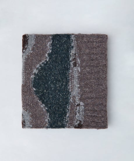 CLOSED /ニットマフラー・Green/ユニークピース・手編み