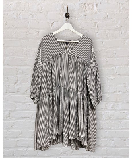 Cotton Shirt/Dress/Black stripes