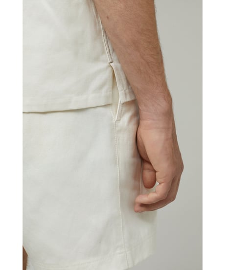 CLOSED Men's/コットン＆リネンシャツ/エクリュ