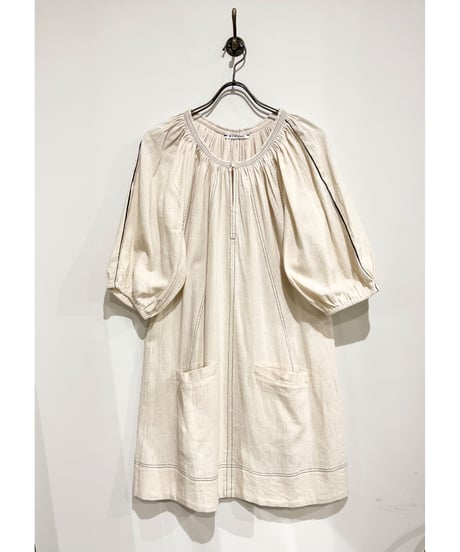NY Mane/Kala cotton ミニドレス/Ecru