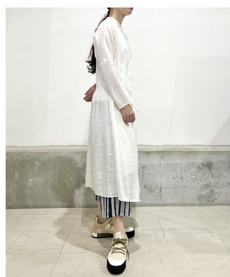 Hannoh wessel/コットンメタルパンツ/グレー＆ネイビー