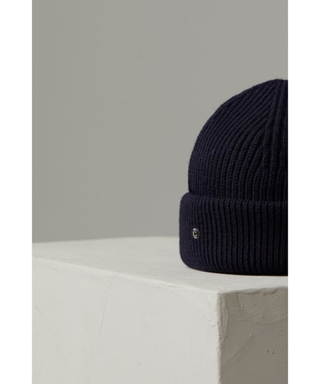 CLOSED/ニットキャップ/Ivory ＆Navy